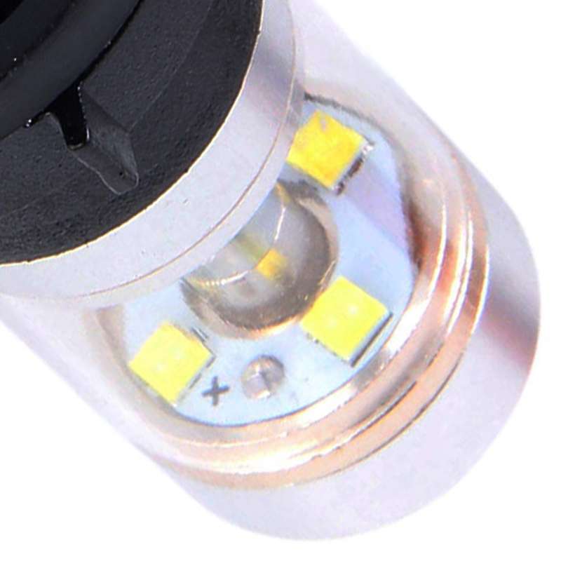 2 PCS H16 30W 350LM 6000K White Light 6 LED Car Fog Light Bulb, DC 12V