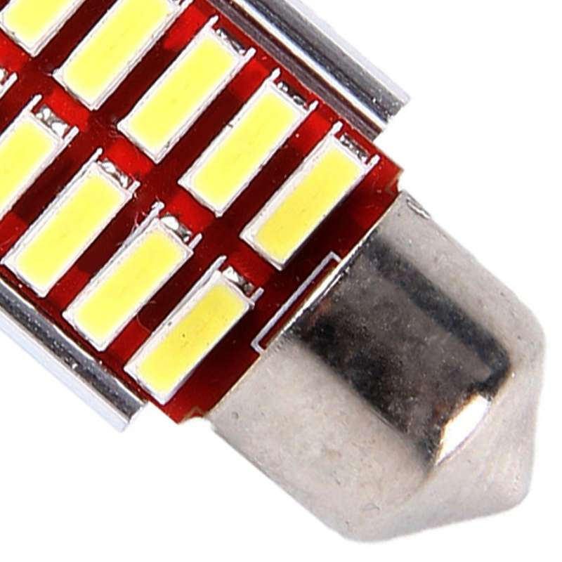 2 PCS DC 12V 3W 36MM Bicuspid Car Door Lamps Registration Mark light Dashboard Dome Door Lights LED