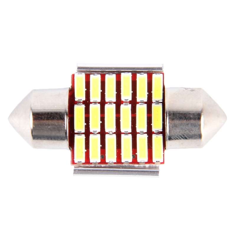 2 PCS DC 12V 3W 31MM Bicuspid Car Door Lamps Registration Mark light Dashboard Dome Door Lights LED