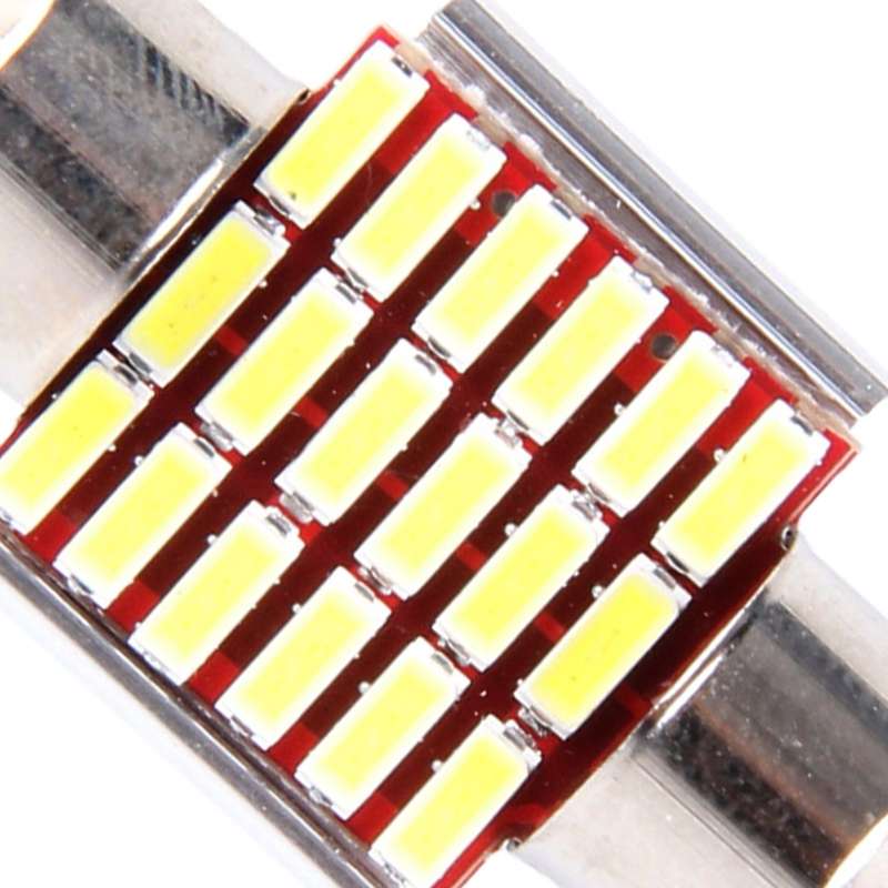 2 PCS DC 12V 3W 31MM Bicuspid Car Door Lamps Registration Mark light Dashboard Dome Door Lights LED