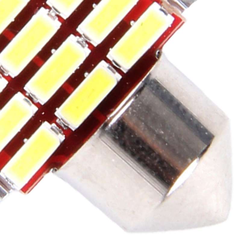 2 PCS DC 12V 3W 31MM Bicuspid Car Door Lamps Registration Mark light Dashboard Dome Door Lights LED