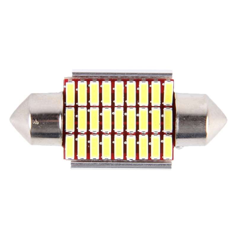 2 PCS DC 12V 6W 36MM Bicuspid Car Door Lamps Registration Mark light Dashboard Dome Door Lights LED
