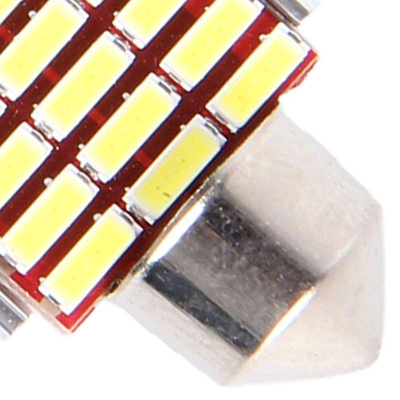 2 PCS DC 12V 6W 41MM Bicuspid Car Door Lamps Registration Mark light Dashboard Dome Door Lights LED