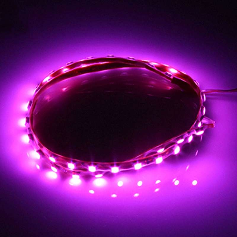 5 PCS Flow Style 45 LED 3528 SMD Waterproof Flexible Car Strip Light for Car Decoration, DC 12V, Len