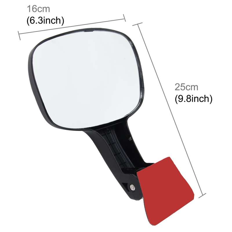 Car Rear Seat Rearview Mirror Back Row Rear View Mirror Children Observed Interior Mirror(Black)