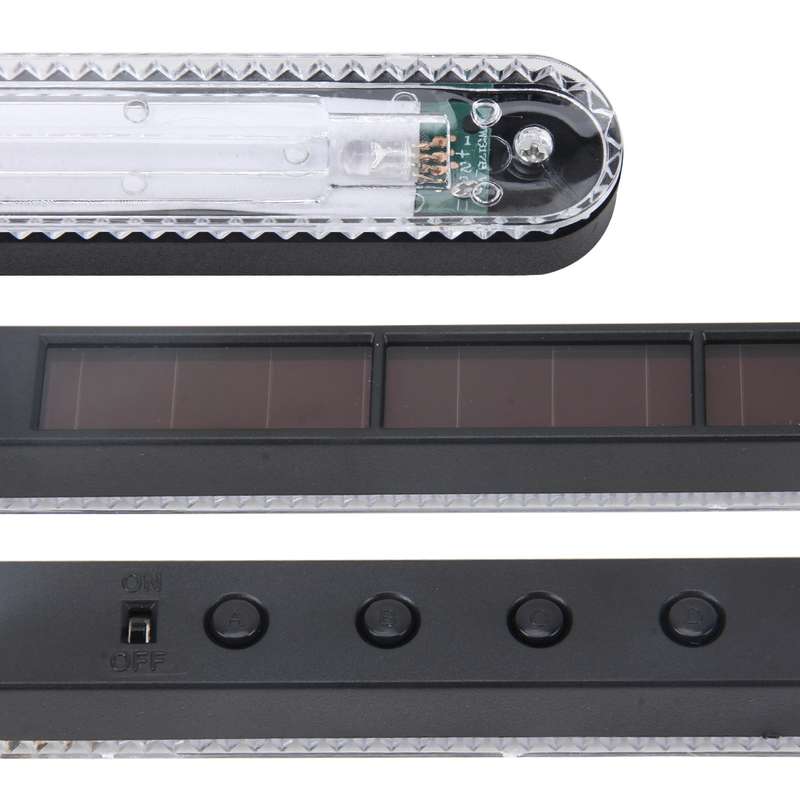 Colorful Lamp Beads Solar Emergency Warning Light Anti Collision Car Truck Van Strobe Light Warning