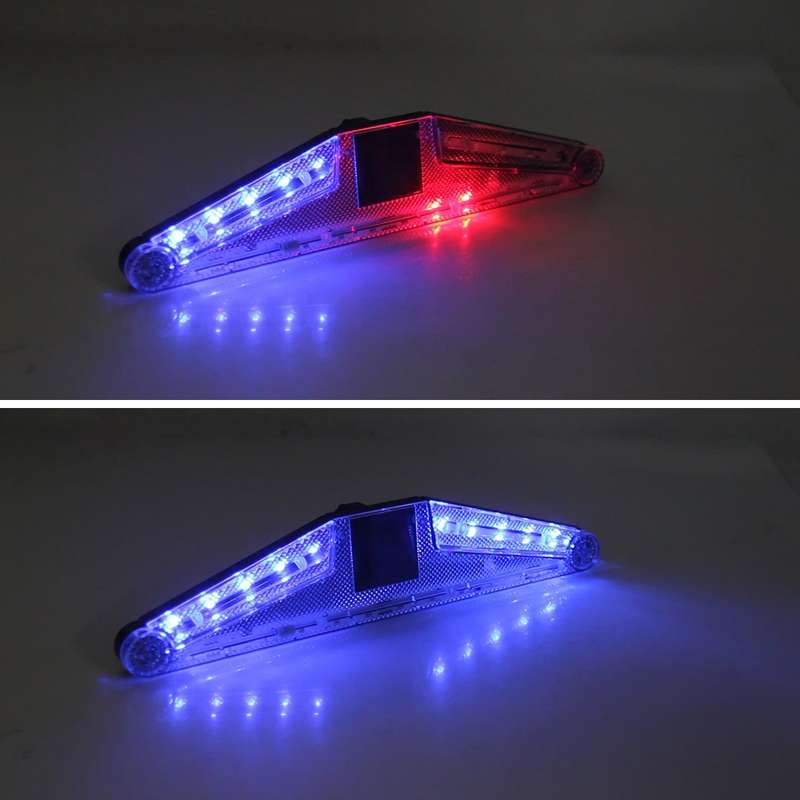 Solar Anti Collision Cupule Ranger Lamp Car Taillight LED Flash Warning Light Caution Light Foldable