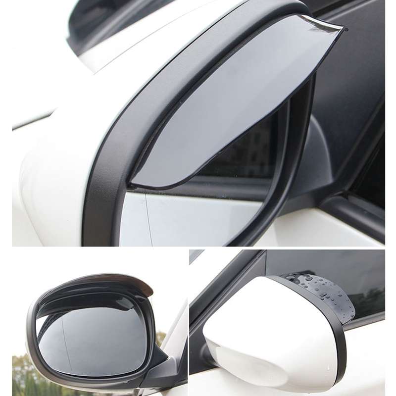 1 Pair Car Rearview Mirror Rain Blades Car Back Mirror Eyebrow Rain Cover Car Rearview Mirror Eyebro
