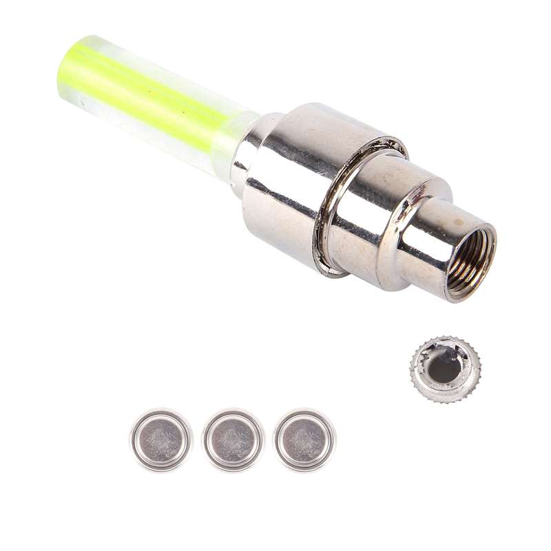 2 PCS Wheel Tyre Lamp With Battery for Car / Motorbike / Bike(Yellow Light)