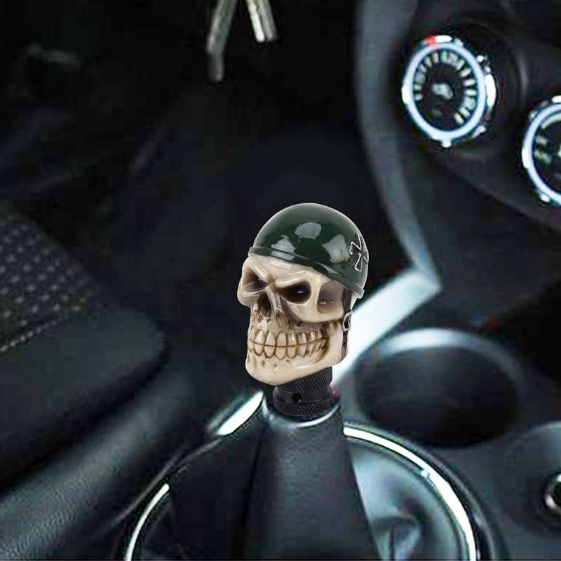 Universal Skull With A Hat Shape Car Gear Shift Knob Modified Car Gear Shift Knob Auto Transmission