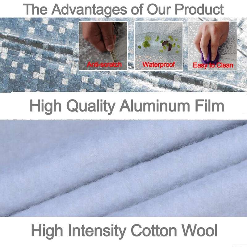 Aluminum Film PEVA Cotton Wool Anti-Dust Waterproof Sunproof Anti-frozen Anti-scratch Heat Dissipati