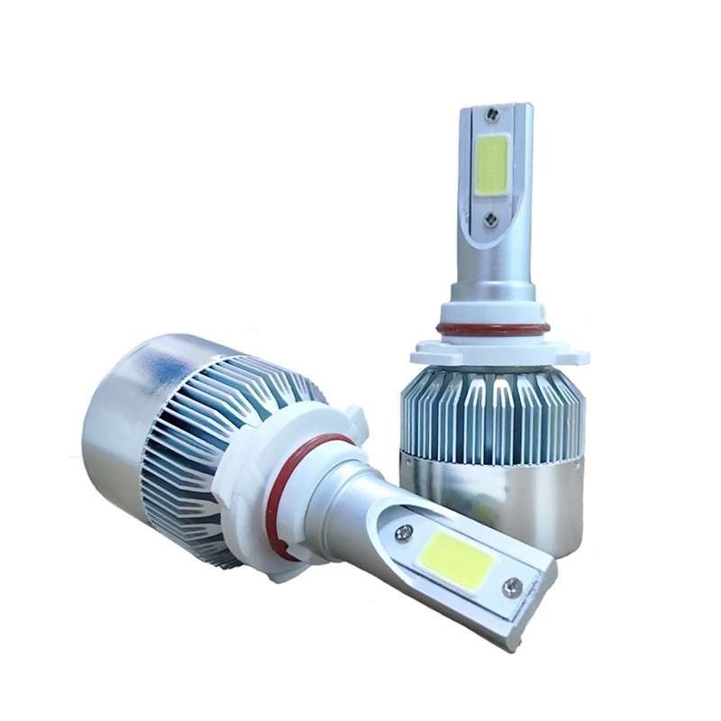 2pcs 9005 18W 1800LM 6000K Waterproof IP68 Car Auto LED Headlight with 2 COB LED Lamps, DC 9-36V(Whi