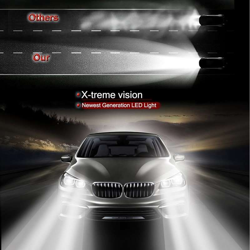 2pcs 9005 18W 1800LM 6000K Waterproof IP68 Car Auto LED Headlight with 2 COB LED Lamps, DC 9-36V(Whi