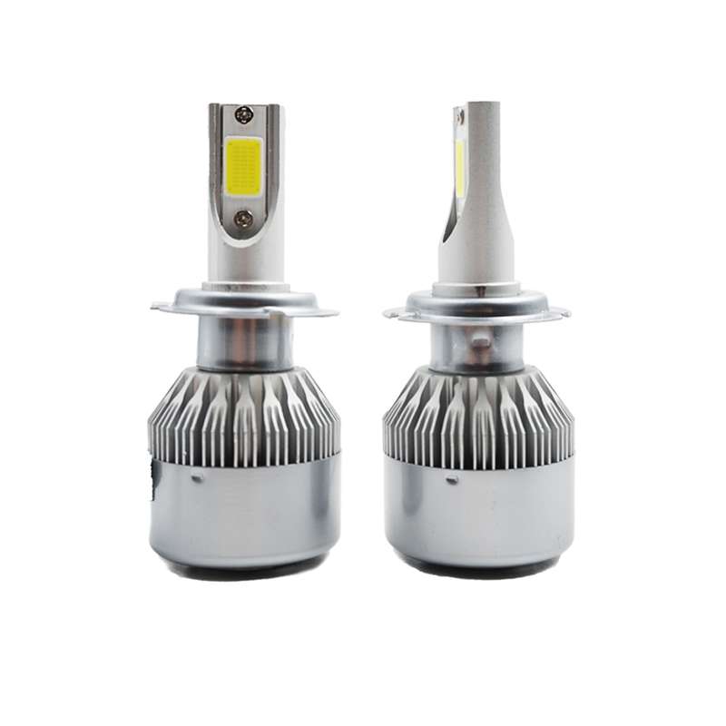 2pcs H7 18W 1800LM 6000K Waterproof IP68 Car Auto LED Headlight with 2 COB LED Lamps, DC 9-36V(White
