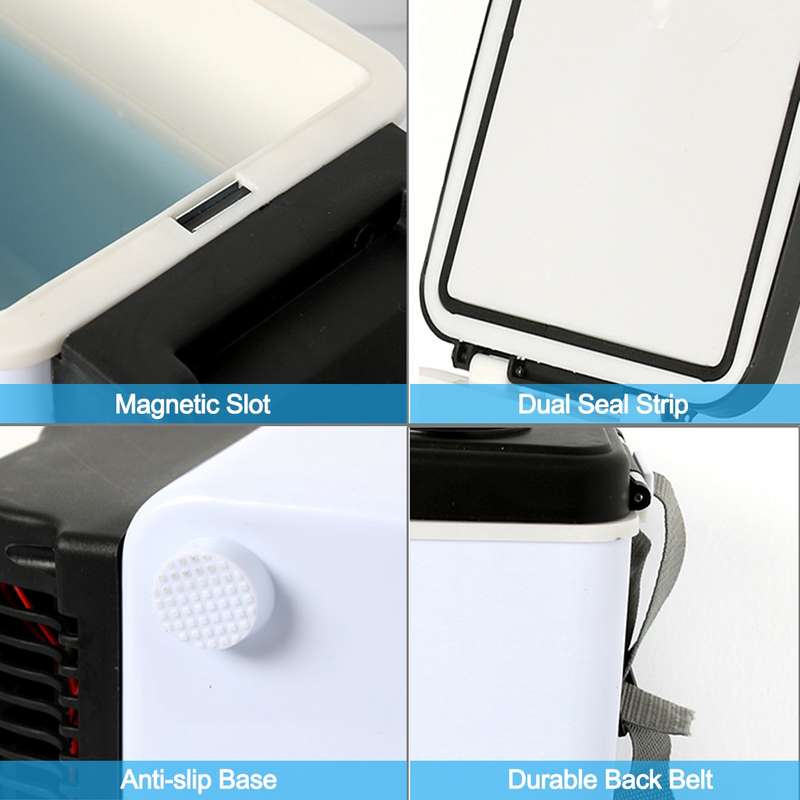 Car Auto 48W Portable Multi-Function Cooling and Warming 6L Low Noise Refrigerator for Car and Home,