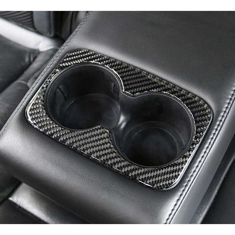 Car Water Cup Carbon Fiber Decorative Sticker for Jeep Grand Cherokee 2011-2018