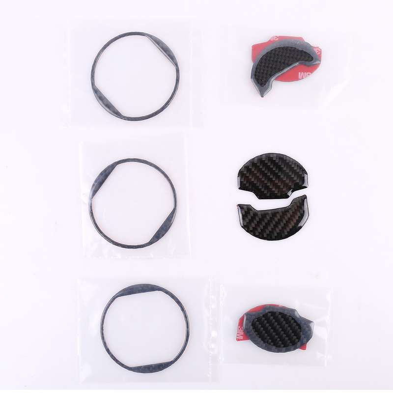 9 PCS Central Air Vents Cover Decorative Sticker Air Outlet Trim Ring for Ford Mustang 2015-2020
