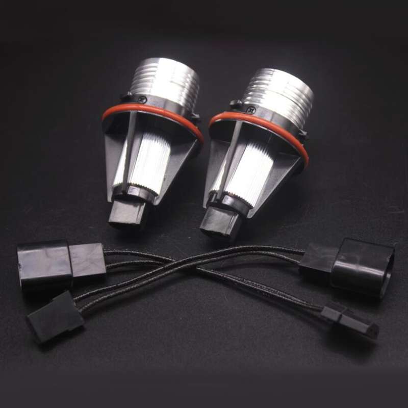 2 PCS DC 12-24V 6W 800LM 6000K LED Angel Eyes Light Bulb for BMW E39/E53/E60/E61/E63/E64/E65/E66/E87