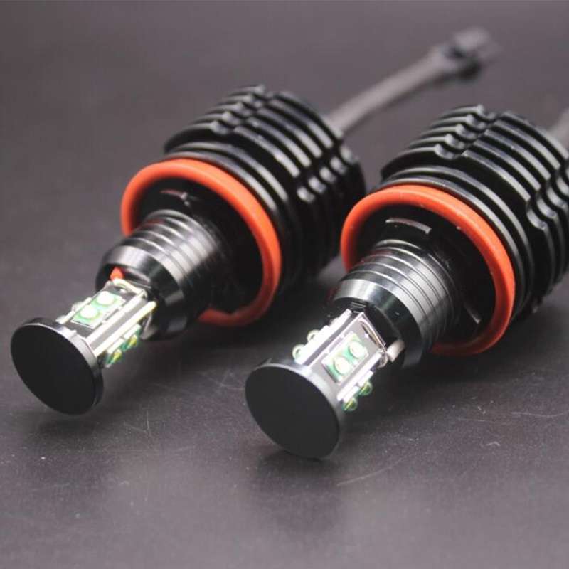 2 PCS DC 12-24V 40W 1800LM 8-LED Car Angel Eyes Halo Ring Marker Light Bulb, (White Light), For X5 E