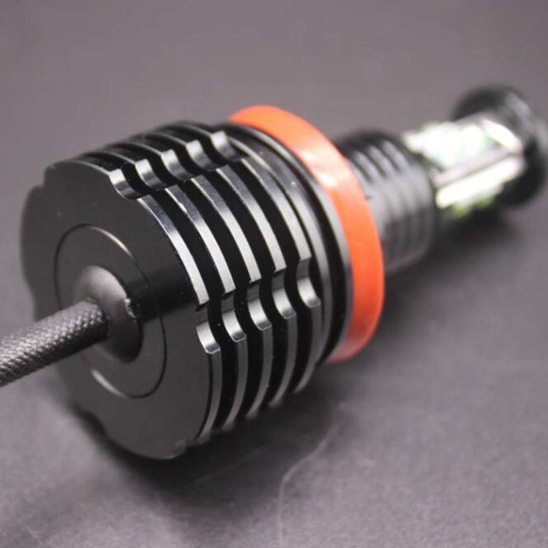 2 PCS DC 12-24V 40W 1800LM 8-LED Car Angel Eyes Halo Ring Marker Light Bulb, (White Light), For X5 E