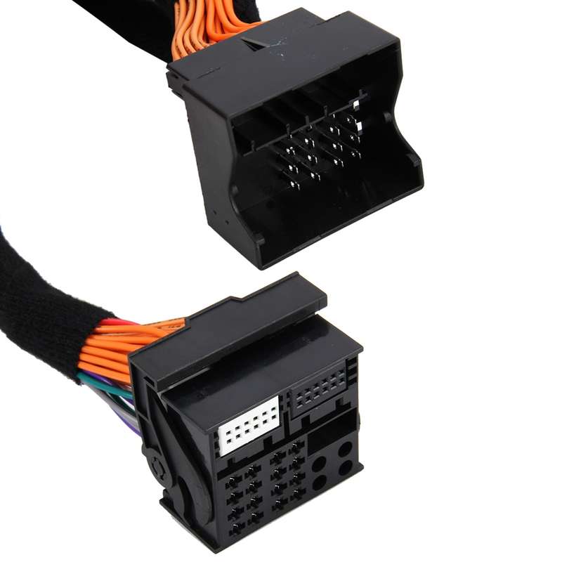 Car Radio DVD GPS DSP Ampplified Audio Extension Power Cable Wiring, Cable Length: 1.5m, For Volkswa