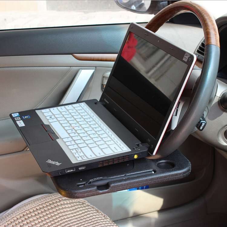 Multi-function Car Steering Wheel Computer Card Table Box Car Tray Desktop Computer Desk Car Laptop
