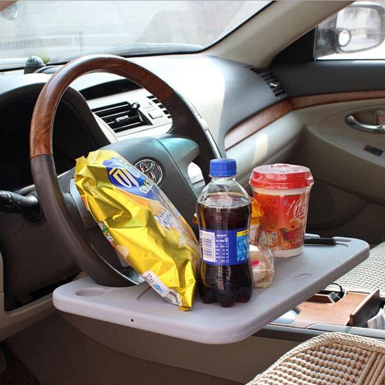 Multi-function Car Steering Wheel Computer Card Table Box Car Tray Desktop Computer Desk Car Laptop