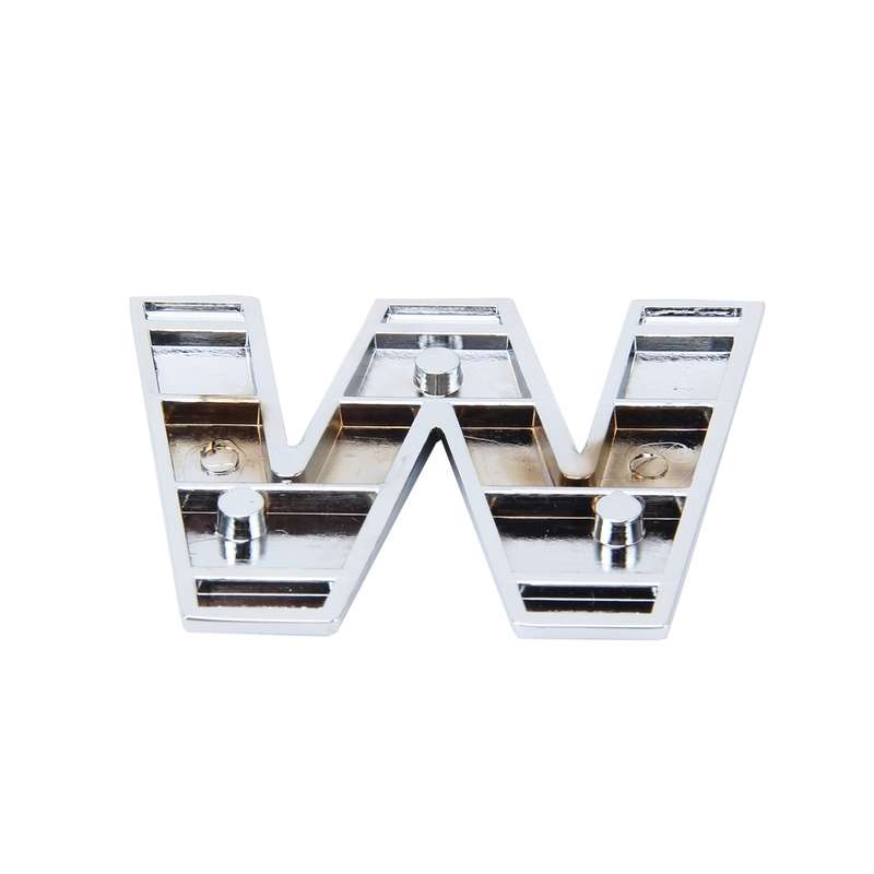 Car Vehicle Badge Emblem 3D English Letter S Self-adhesive Sticker Decal, Size: 4.5*4.5*0.5cm