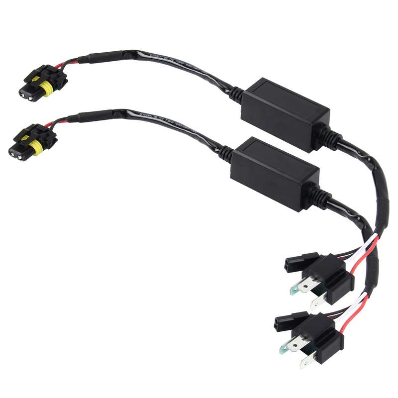 2 PCS DC 12V Universal H4 Bulb Harness Wiring Relay Harness Relay Wiring HID Relay Wiring Harness HI