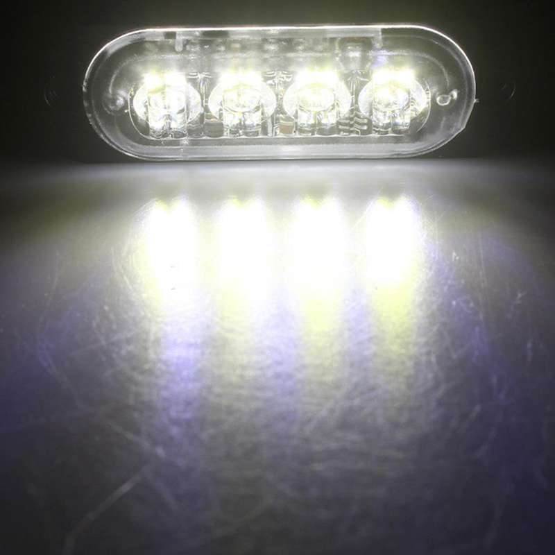 DC 12V-24V 2W 12LEDs SMD-2835 Lamps 17 Flash Patterns 3 Lines Car Flash Lamp Waterproof Car Truck E