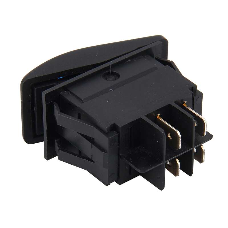 Car Truck Boat Switch Toggle Light Switch 4pin Waterproof 12/24V Bar Style Blue Toggle Reverse Rocke