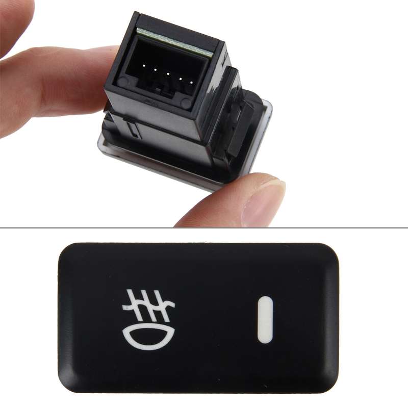 Car Fog Light Lamp Indicator 5 PIN On and Off Button Switch Control 4 Cable Auto Car Fog Light 5 Pin