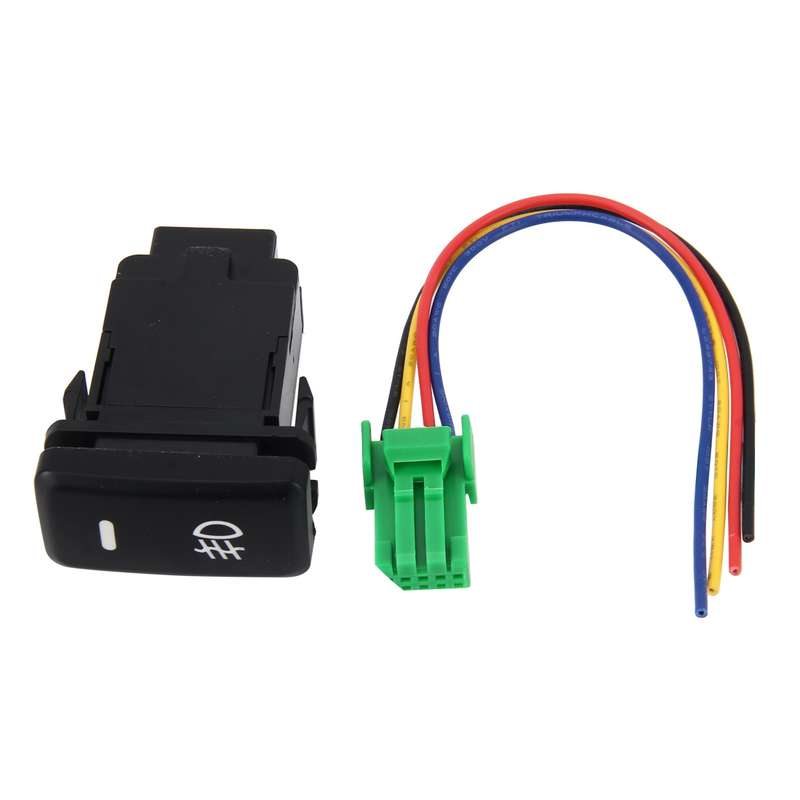 Car Fog Light Lamp Indicator 5 PIN On and Off Button Switch Control 4 Cable Auto Car Fog Light 5 Pin