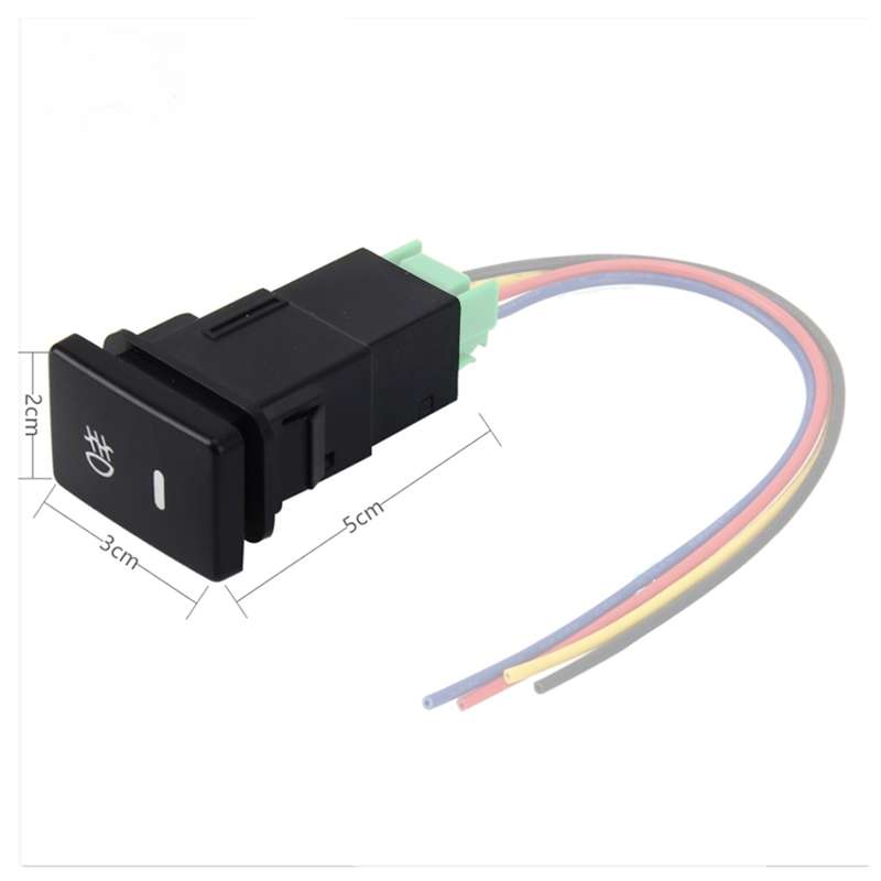 Car Fog Light Lamp Indicator 5 PIN On and Off Button Switch Control Auto Car Fog Light 5 Pin Switch