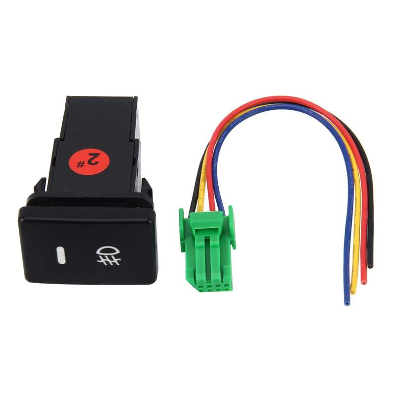 Car Fog Light Lamp Indicator 5 PIN On and Off Button Switch Control 4 Cable Auto Car Fog Light 5 Pin