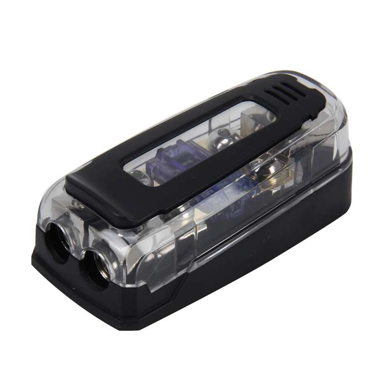 Car Stereo Car Audio Fuse Holder Insurance 60A Car Audio Fuse Holder 1 in 2 Ways Car Auto Fuse Holde