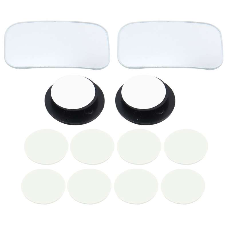 3R-054 2 PCS Car Truck Square Blind Spot Rear View Wide Angle Mirror Blind Spot Mirror 360 Degree Ad