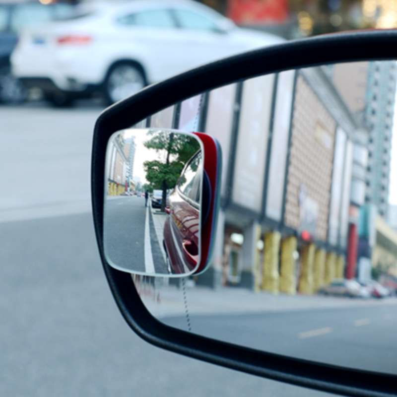 3R-054 2 PCS Car Truck Square Blind Spot Rear View Wide Angle Mirror Blind Spot Mirror 360 Degree Ad