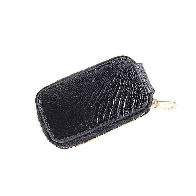 Universal Pure Cow Leather Waist Hanging Zipper Wallets Key Holder Bag (No Include Key)