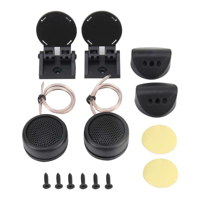 2 PCS 4 Mounting Options High Efficiency Dome Tweeter Mini Car Speaker Dome Tweeter Audio Auto Sound