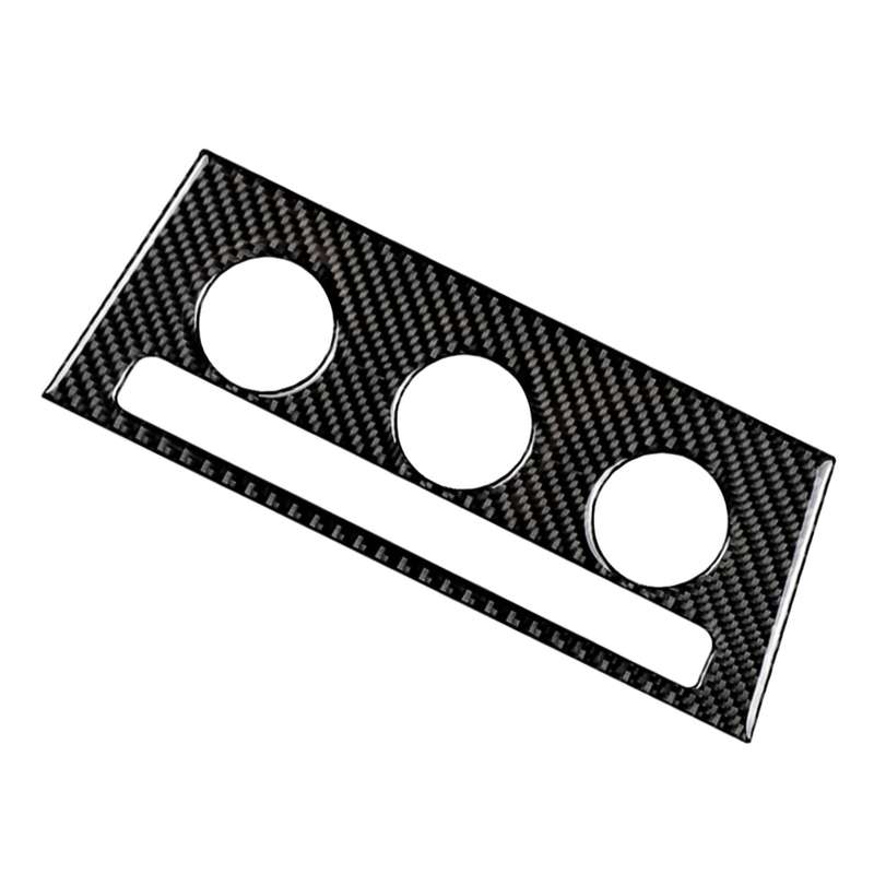 Car Carbon Fiber Air Conditioning Rotary Button Decorative Sticker for Volkswagen Golf 7 2013-2017