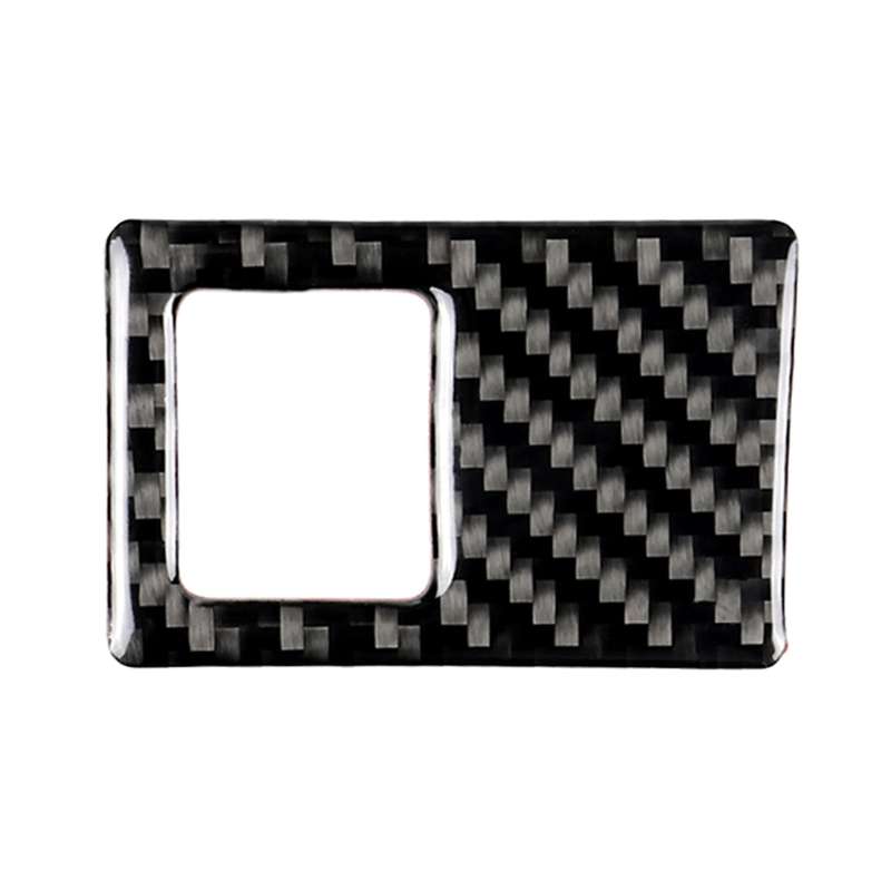 Car Carbon Fiber Emergency Light Frame Decorative Sticker for Volkswagen Golf 7 2013-2017, Left Driv