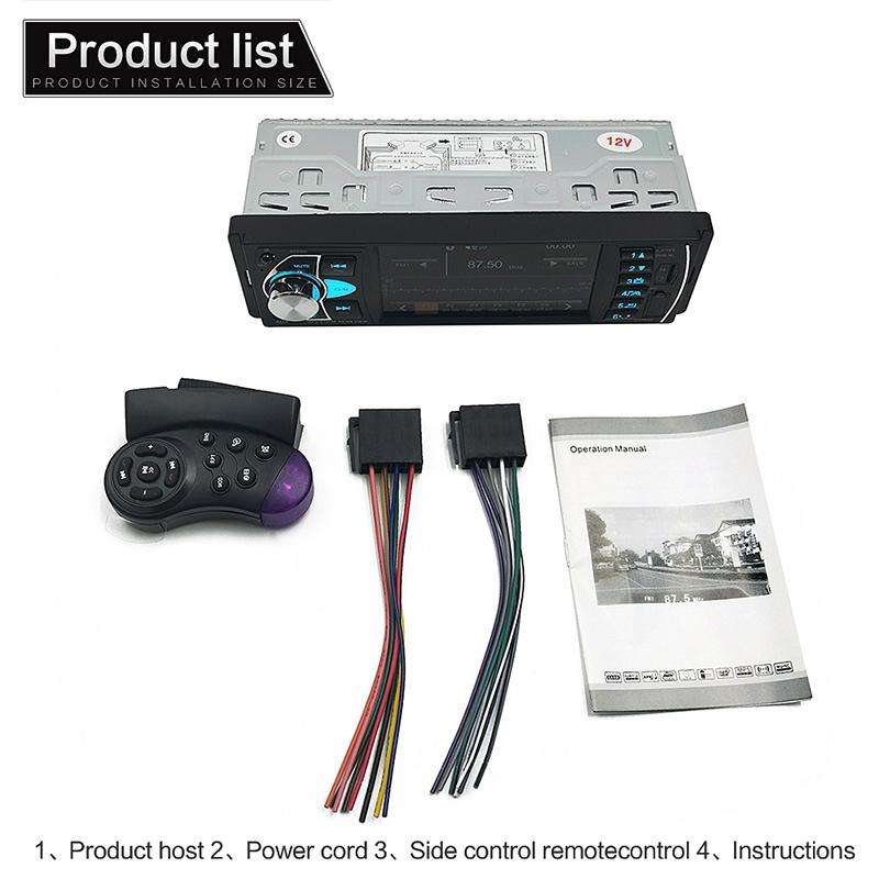 SWM-4022D HD 4.1 inch 12V Universal Car Radio Receiver MP5 Player, Support FM & Bluetooth & TF Card