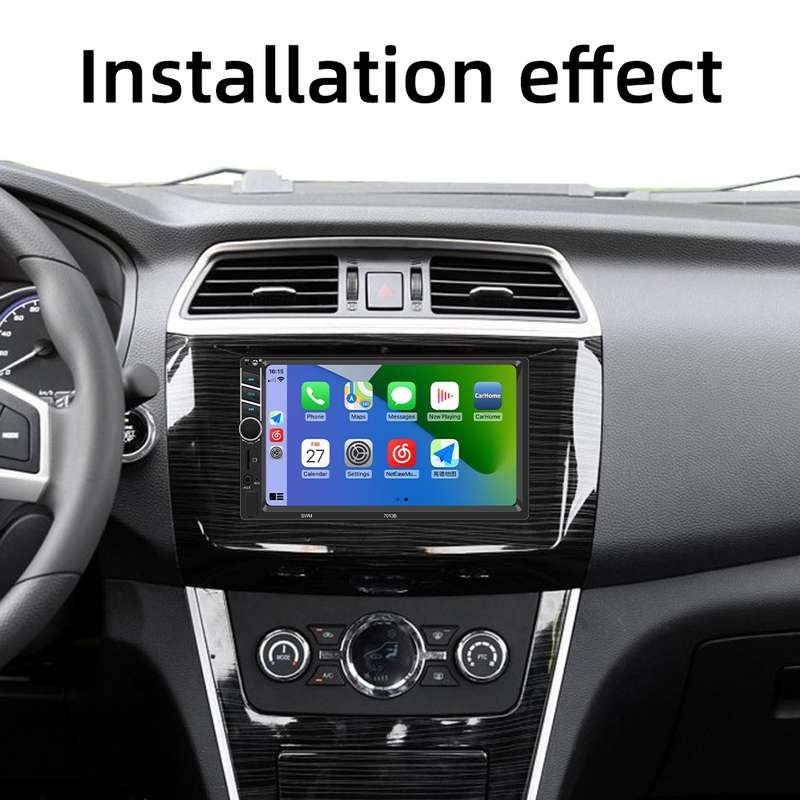 7013B HD 7 inch Car Radio Receiver MP5 Player, Support FM & Bluetooth & TF Card & Phone Link & Wired