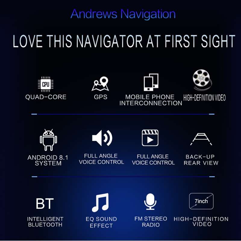 SU 9701 1GB+32GB 7 inch HD Foldable Universal Car Android Radio Receiver MP5 Player, Support FM & Bl