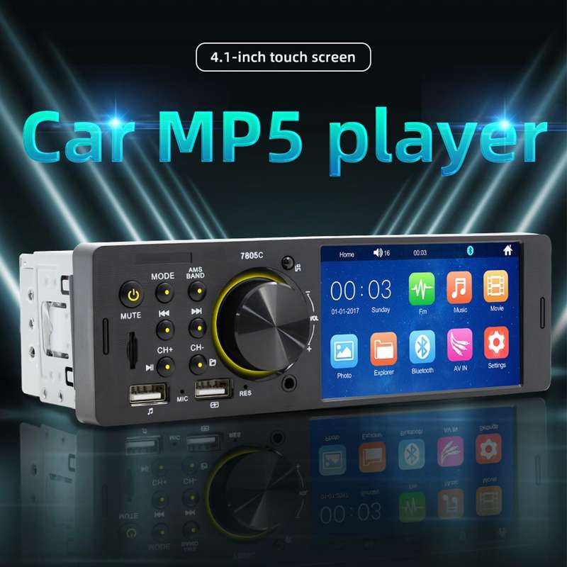 SWM-7805C 4.1 inch Touch Screen Universal Car Radio Receiver MP5 Player, Support FM & Bluetooth & TF