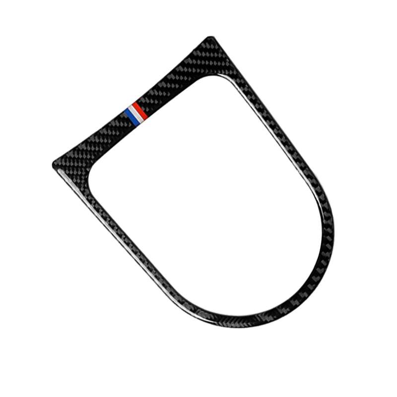 Car USA Color Carbon Fiber Shift Frame Decorative Sticker for Ford Mustang 2015-2017