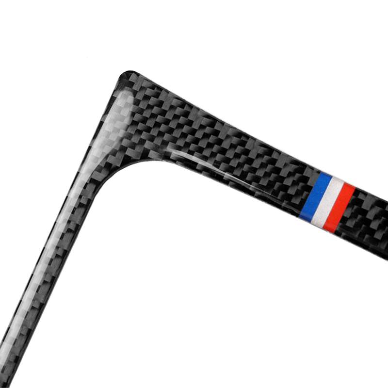 Car USA Color Carbon Fiber Shift Frame Decorative Sticker for Ford Mustang 2015-2017