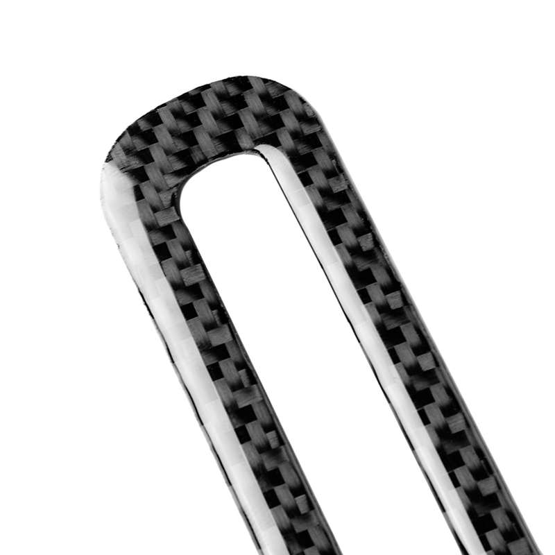 2 PCS Car USA Color Carbon Fiber Door Air Outlet Decorative Sticker for Ford Mustang 2015-2017