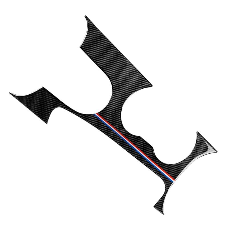 Car USA Color Carbon Fiber Left Drive Gear Position Panel Decorative Sticker for Ford Mustang 2015-2